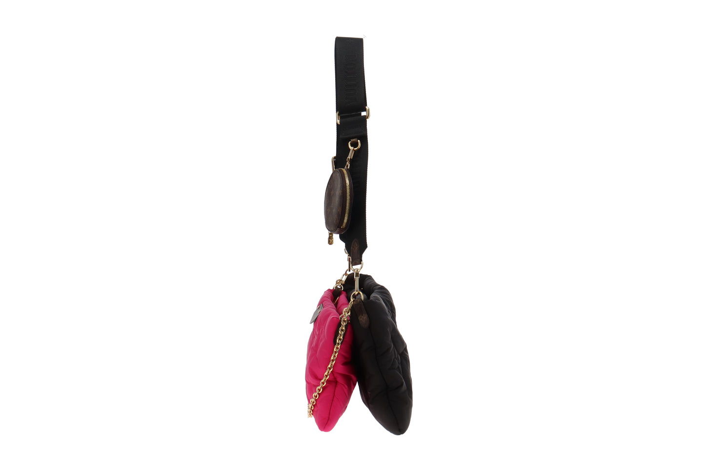 Louis Vuitton Black & Pink ECONYL Maxi Multi Pochette Accessoires