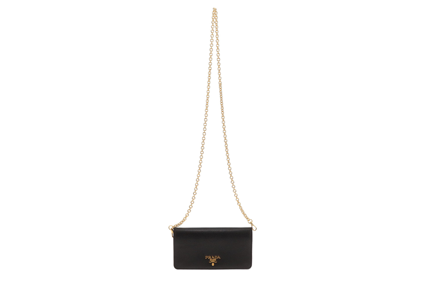 Prada Chain Wallet Black GHW