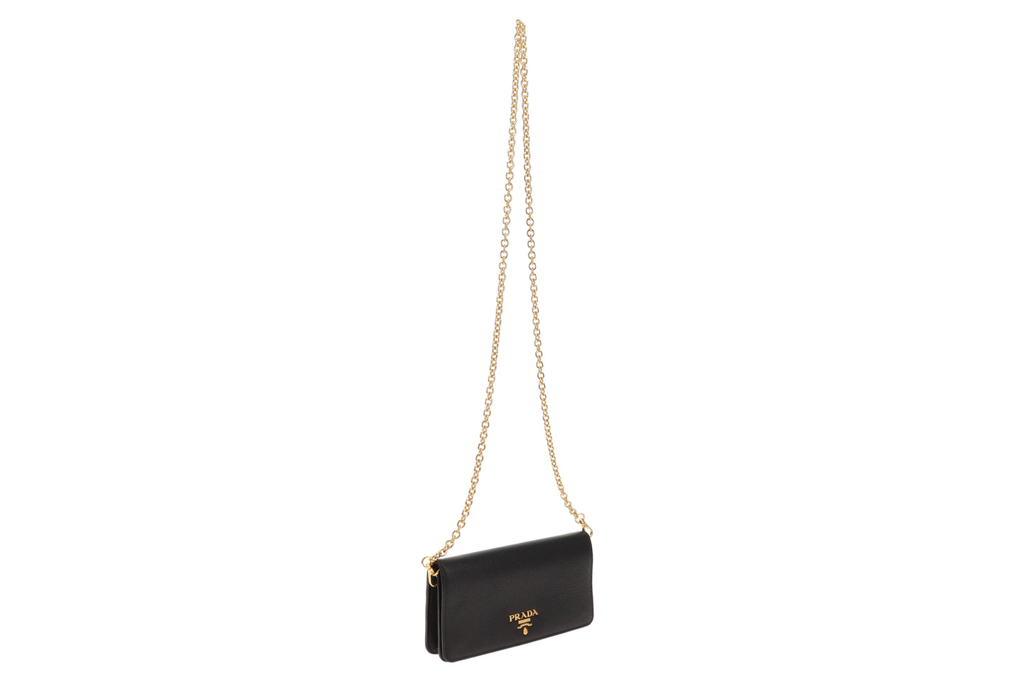 Prada Chain Wallet Black GHW