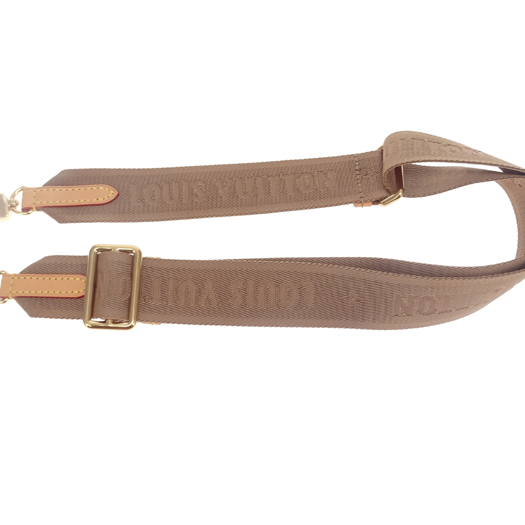 Louis Vuitton Bandouliere Strap Tan Logo Canvas GHW