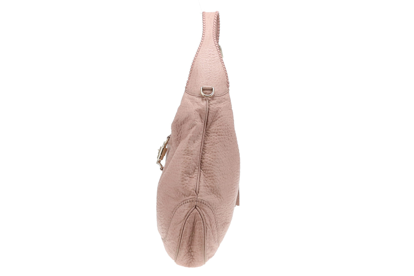 Gucci Pale Pink Textured Leather Large Jackie Vintage Indy Hobo