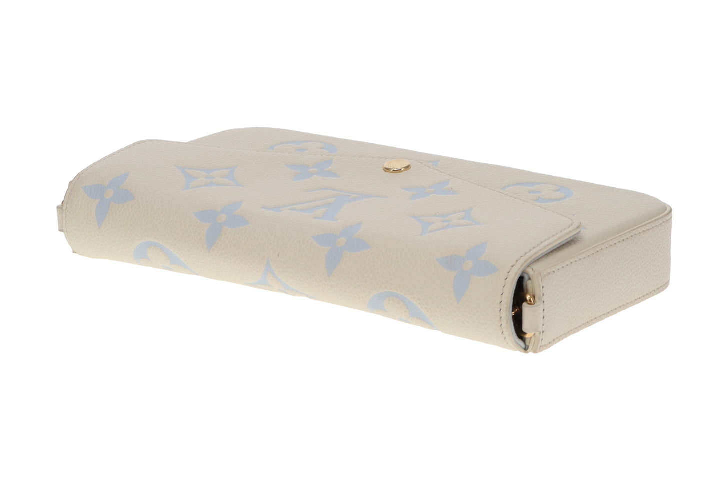 Louis Vuitton Felicie Latte and Candy Blue Giant Empreinte (NFID)
