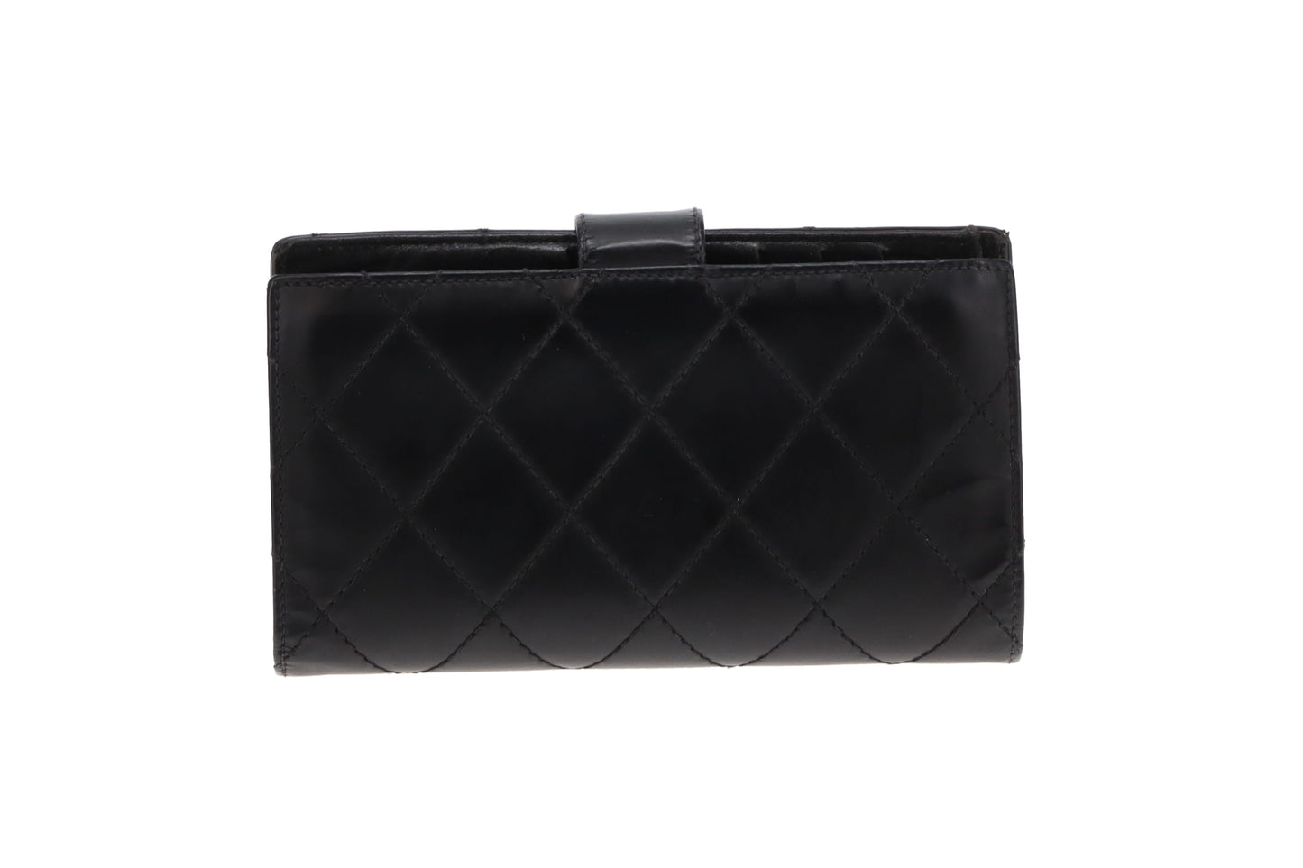 Chanel Vintage Folded Wallet Black SHW