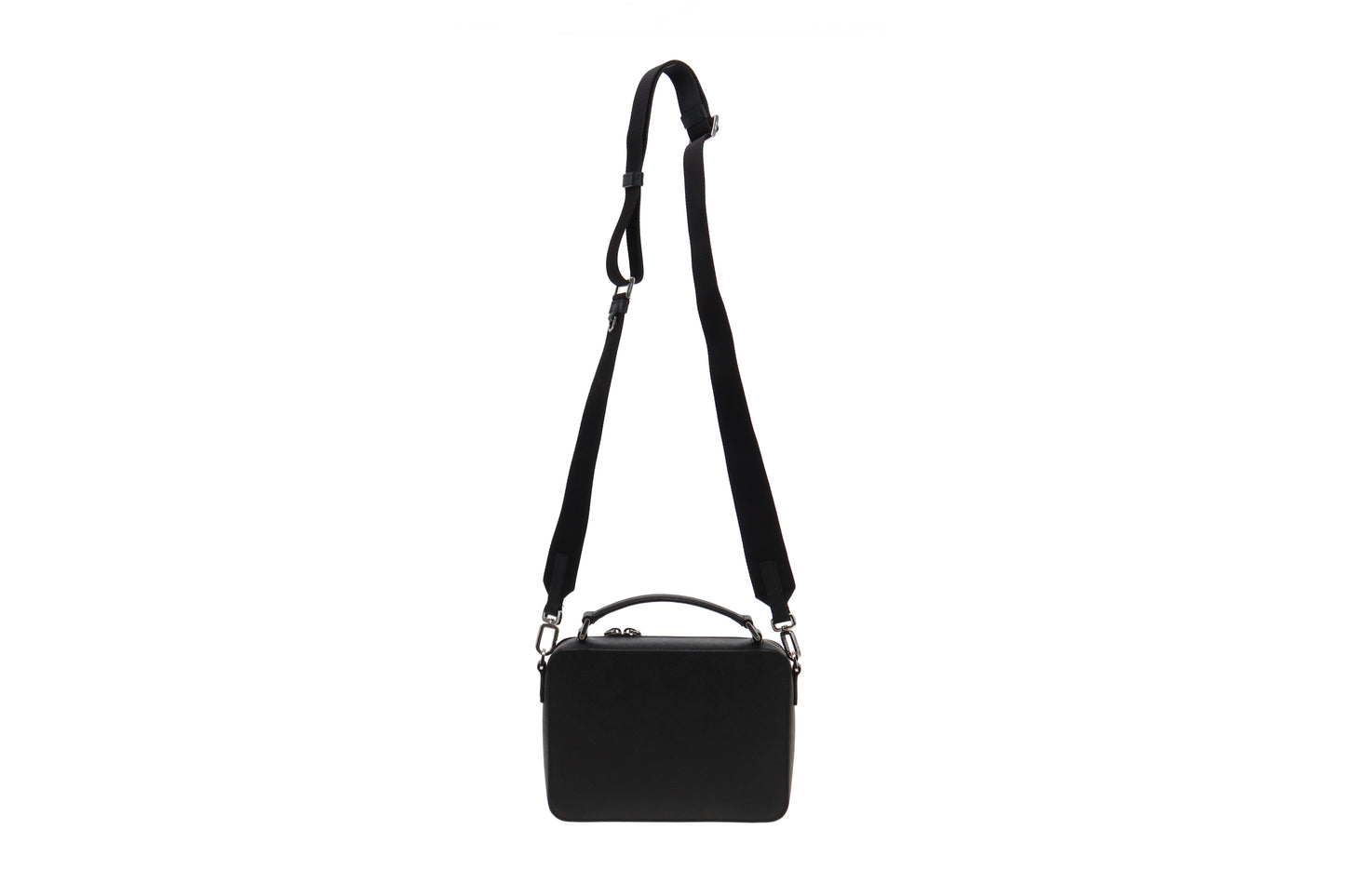 Prada Nero Saffiano Travel Brique Bag