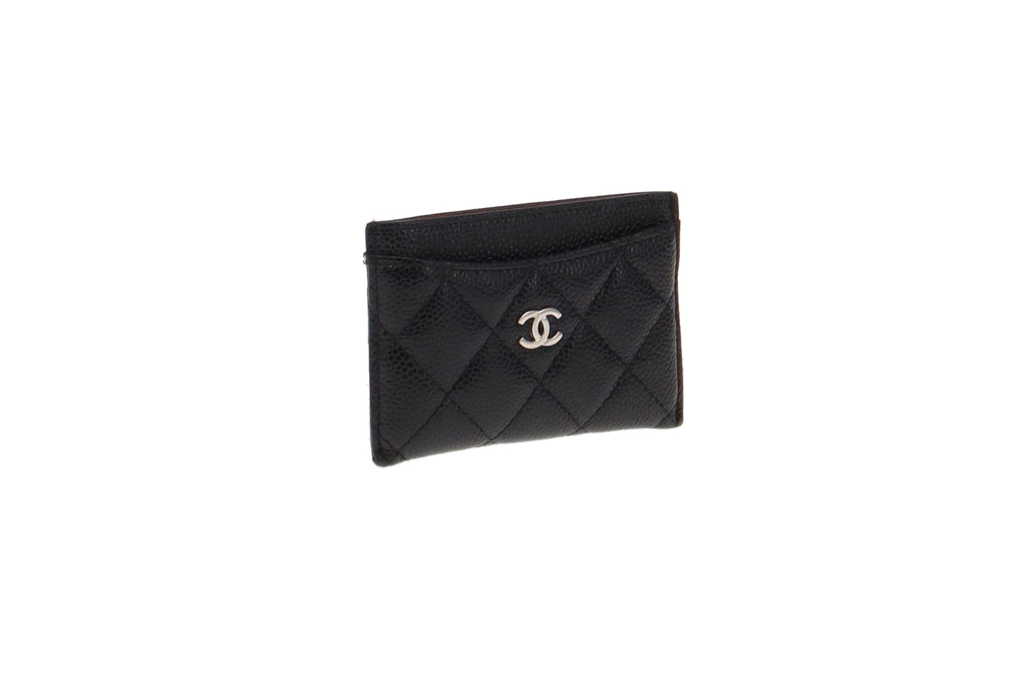 Chanel Black Caviar Leather Classic Card Holder 2016