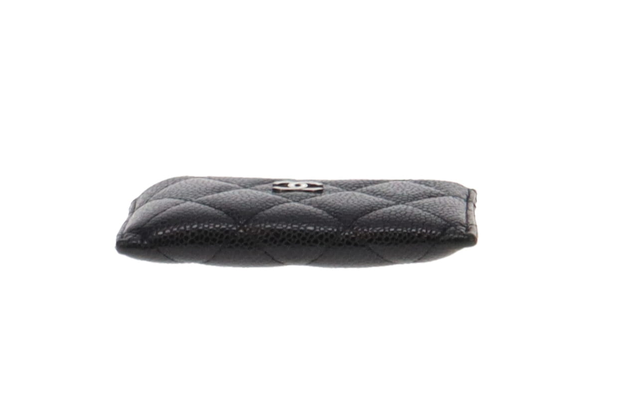 Chanel Black Caviar Leather Classic Card Holder 2016