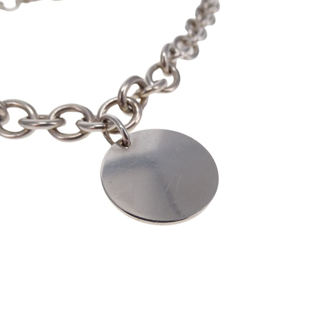 Tiffany & Co Disc Tag Necklace Sterling Silver