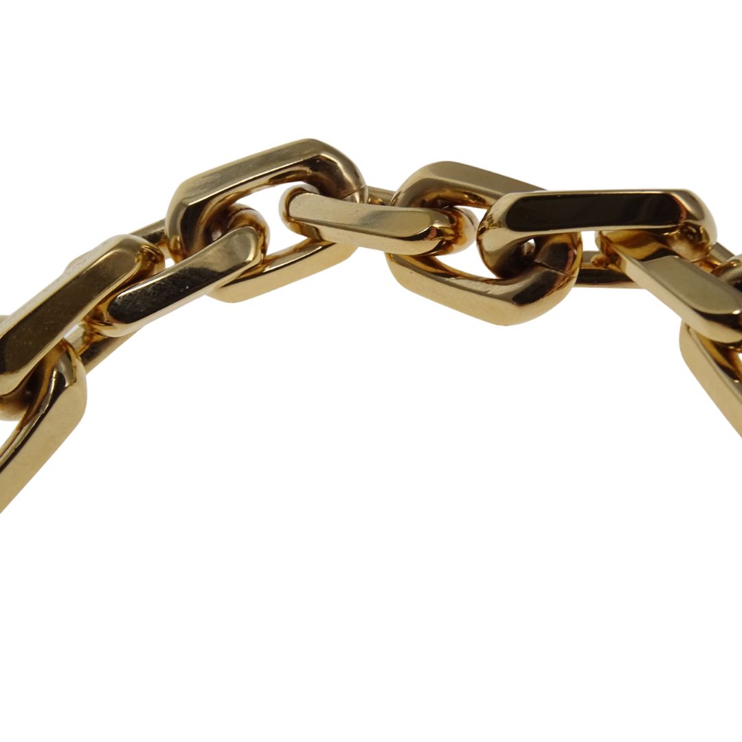 Louis Vuitton LV Edge Cadena Necklace Gold Gone Metal