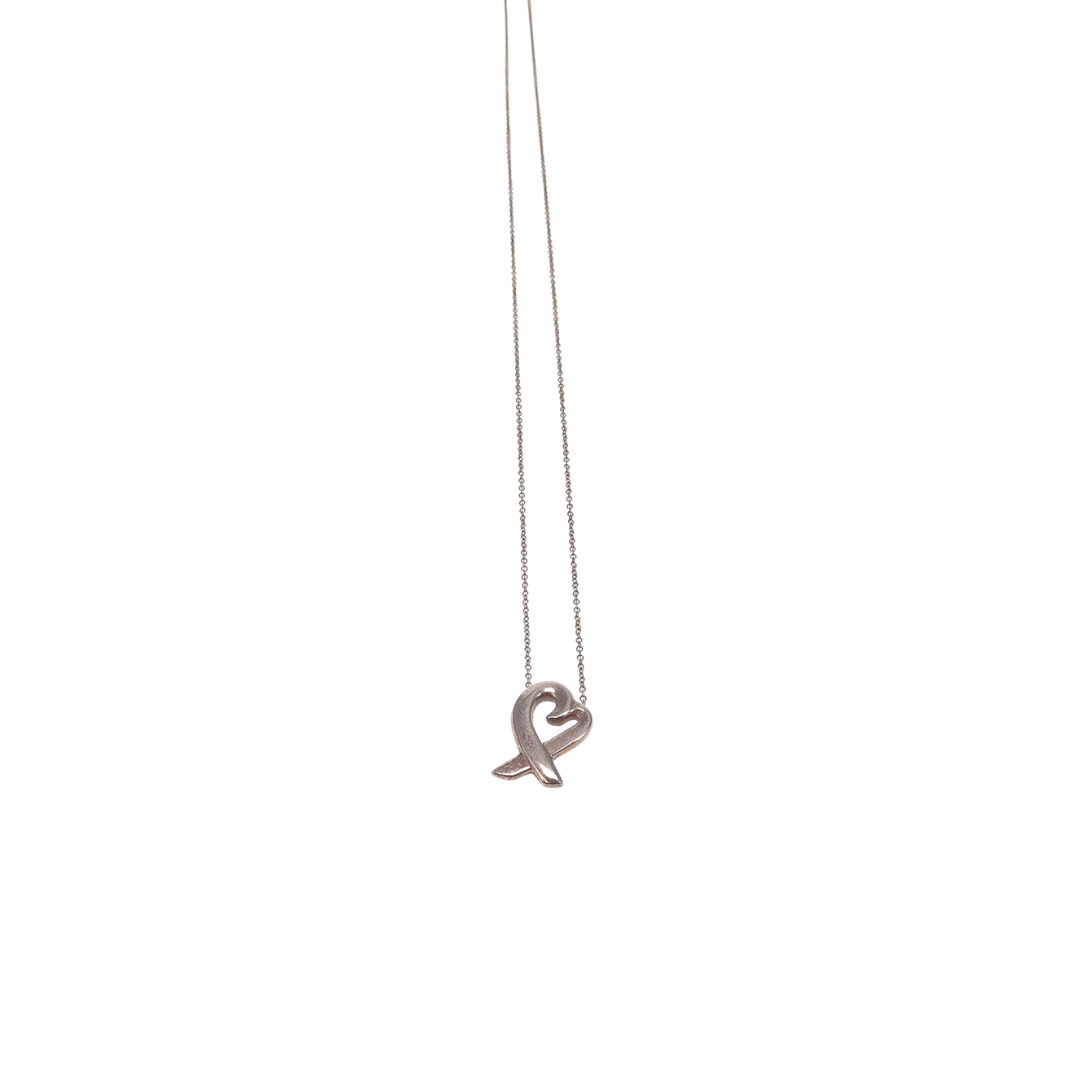 Tiffany & Co Paloma Picasso Sterling Silver Small Loving Heart Necklace
