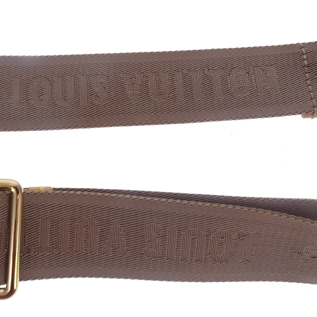 Louis Vuitton Bandouliere Strap Tan Logo Canvas GHW