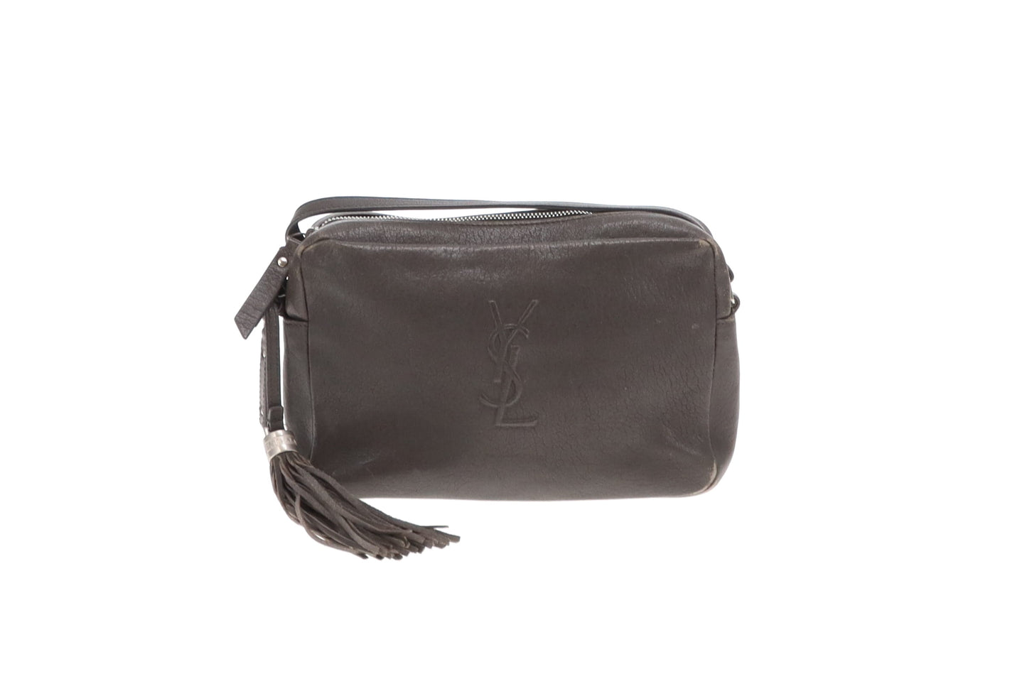 Saint Laurent Lou Camera Bag Grey All Leather Lou Camera Bag