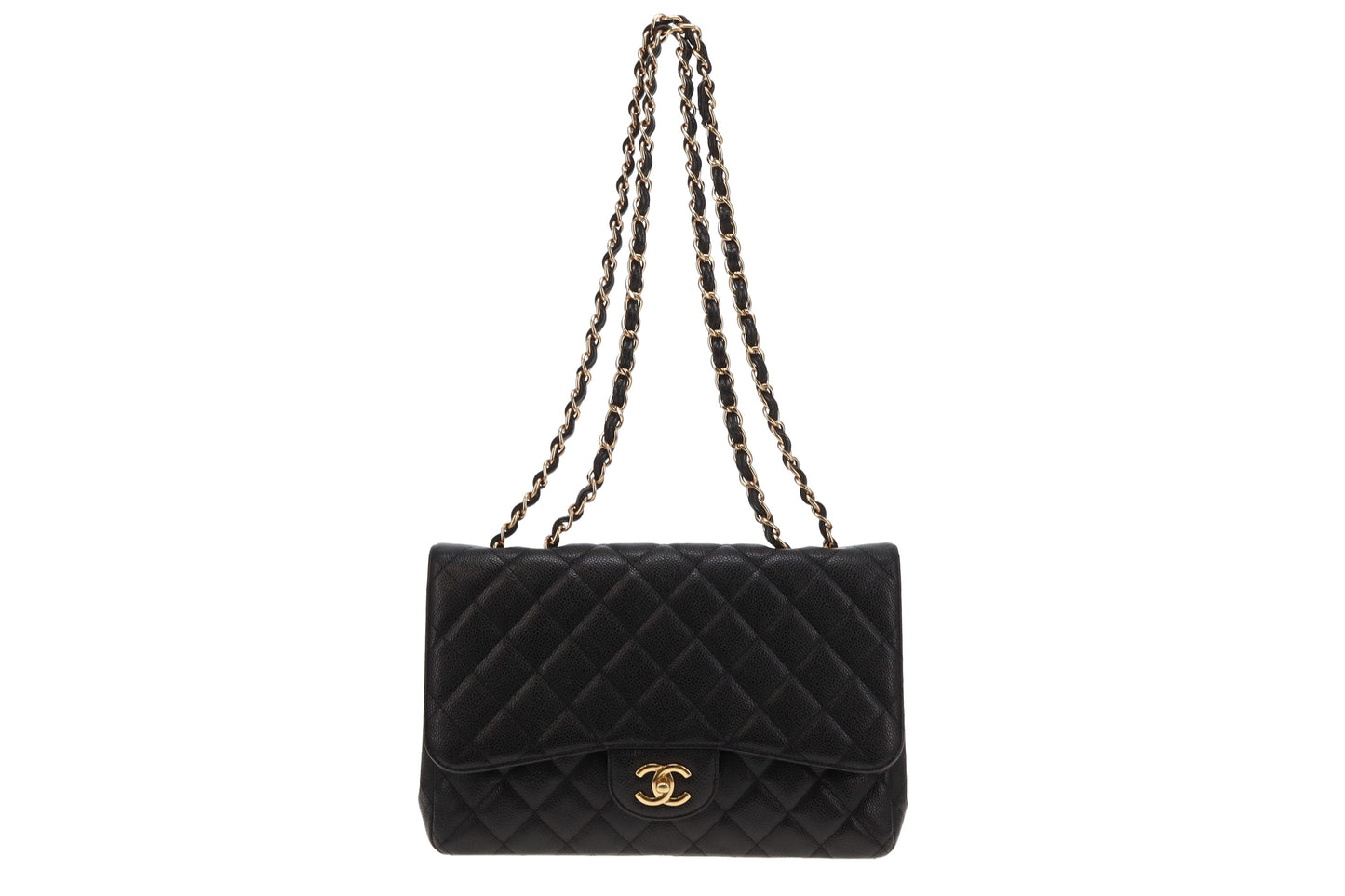 Chanel Classic Jumbo Single Flap Black Caviar GHW 2011