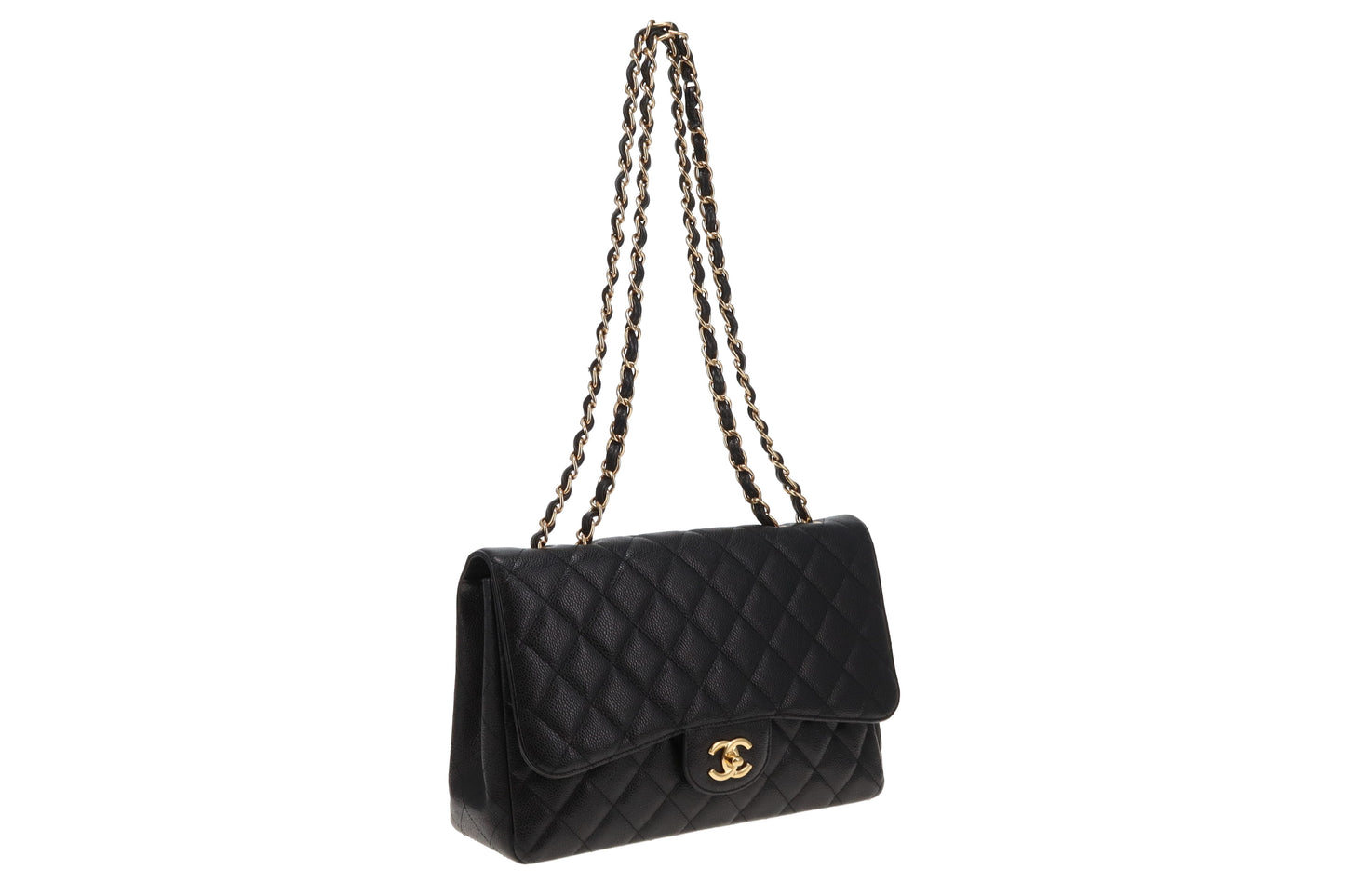 Chanel Classic Jumbo Single Flap Black Caviar GHW 2011