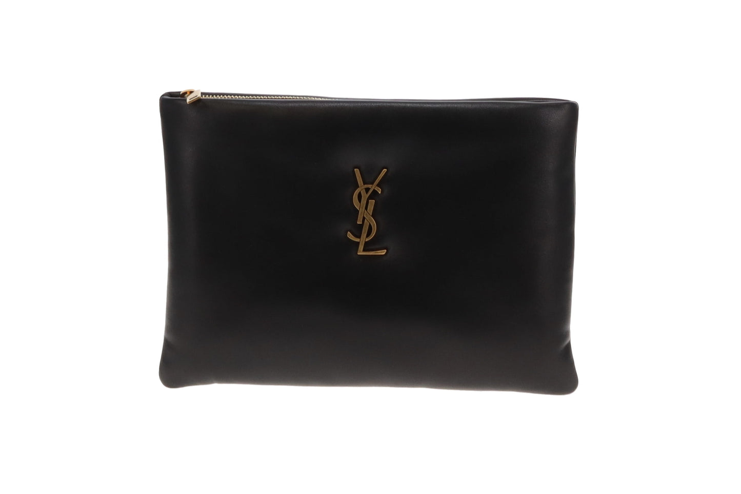 Saint Laurent Calypso Black Lambskin Small Pouch 2023