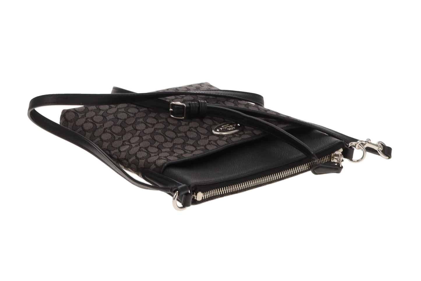 Coach Signature Grey Slim messenger Bag