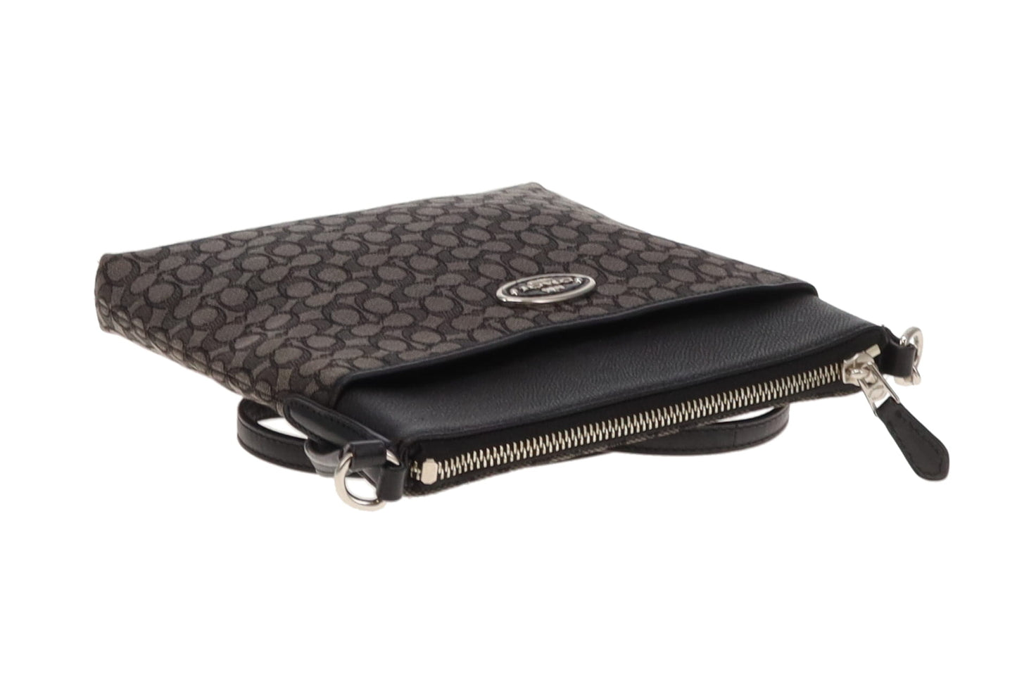 Coach Signature Grey Slim messenger Bag