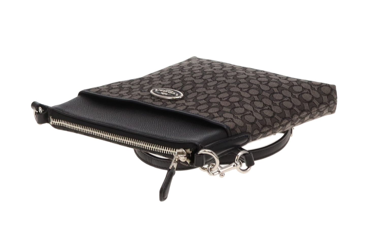 Coach Signature Grey Slim messenger Bag