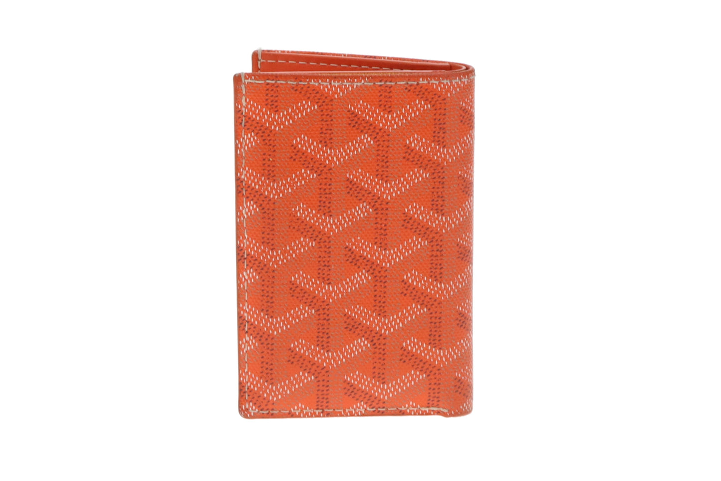 Goyard Folded Card Holder Orange Goyardine