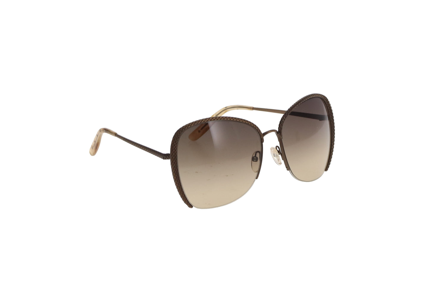 Bottega Veneta Aviator Intrecciato Gold Sunglasses BV200/S