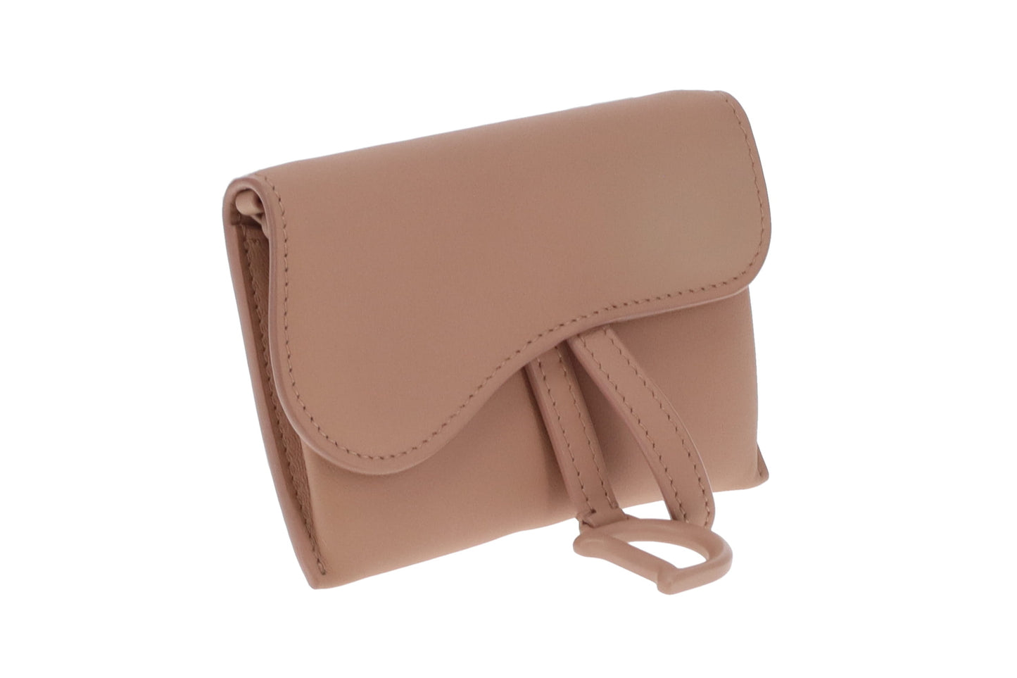 Dior Saddle Chain Wallet Mini Nude Ultramatte 2020