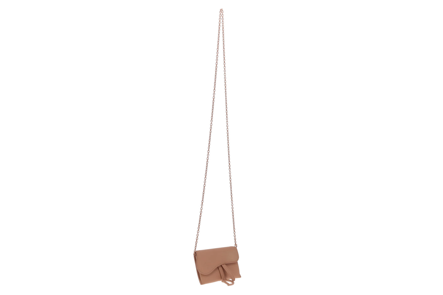 Dior Saddle Chain Wallet Mini Nude Ultramatte 2020