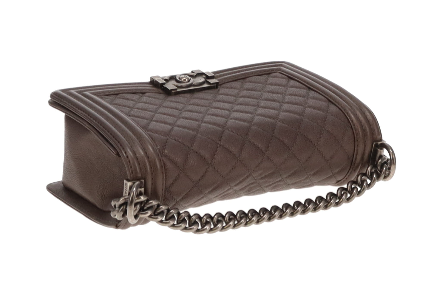 Chanel Medium Boy Bag Taupe 2103/14