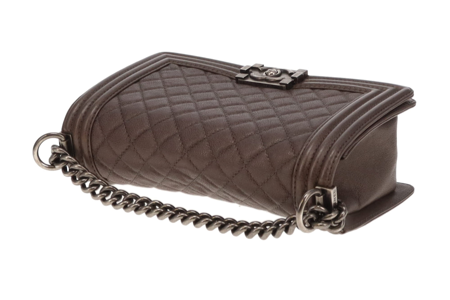 Chanel Medium Boy Bag Taupe 2103/14