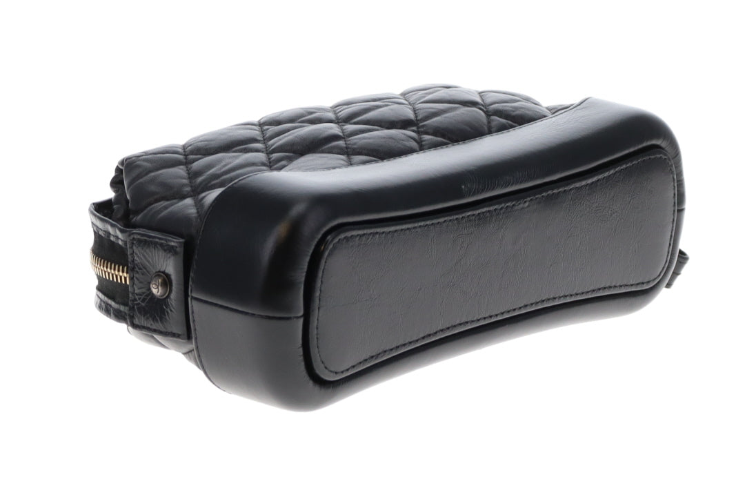 Chanel Gabrielle Cosmetic Pouch Black Calfskin 2018