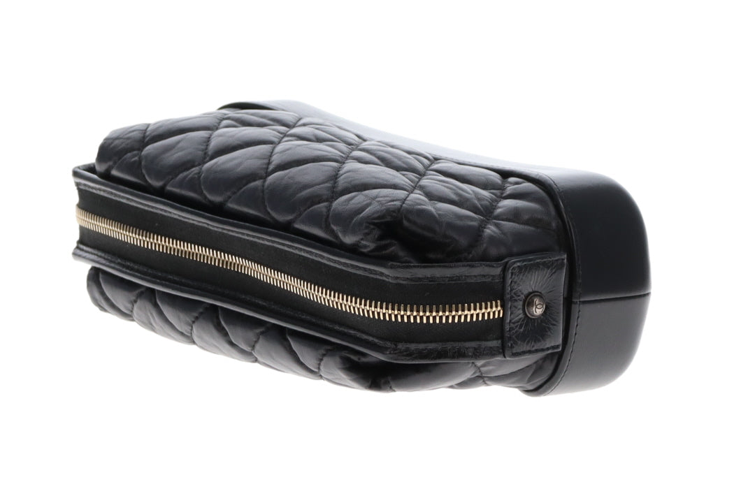 Chanel Gabrielle Cosmetic Pouch Black Calfskin 2018