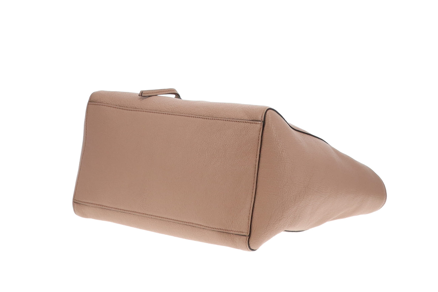 Miu Miu Beige Leather Shopping Tote with Strap