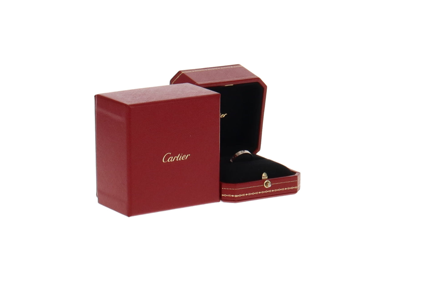 Cartier 18k White Gold Love Wedding Band Size 57