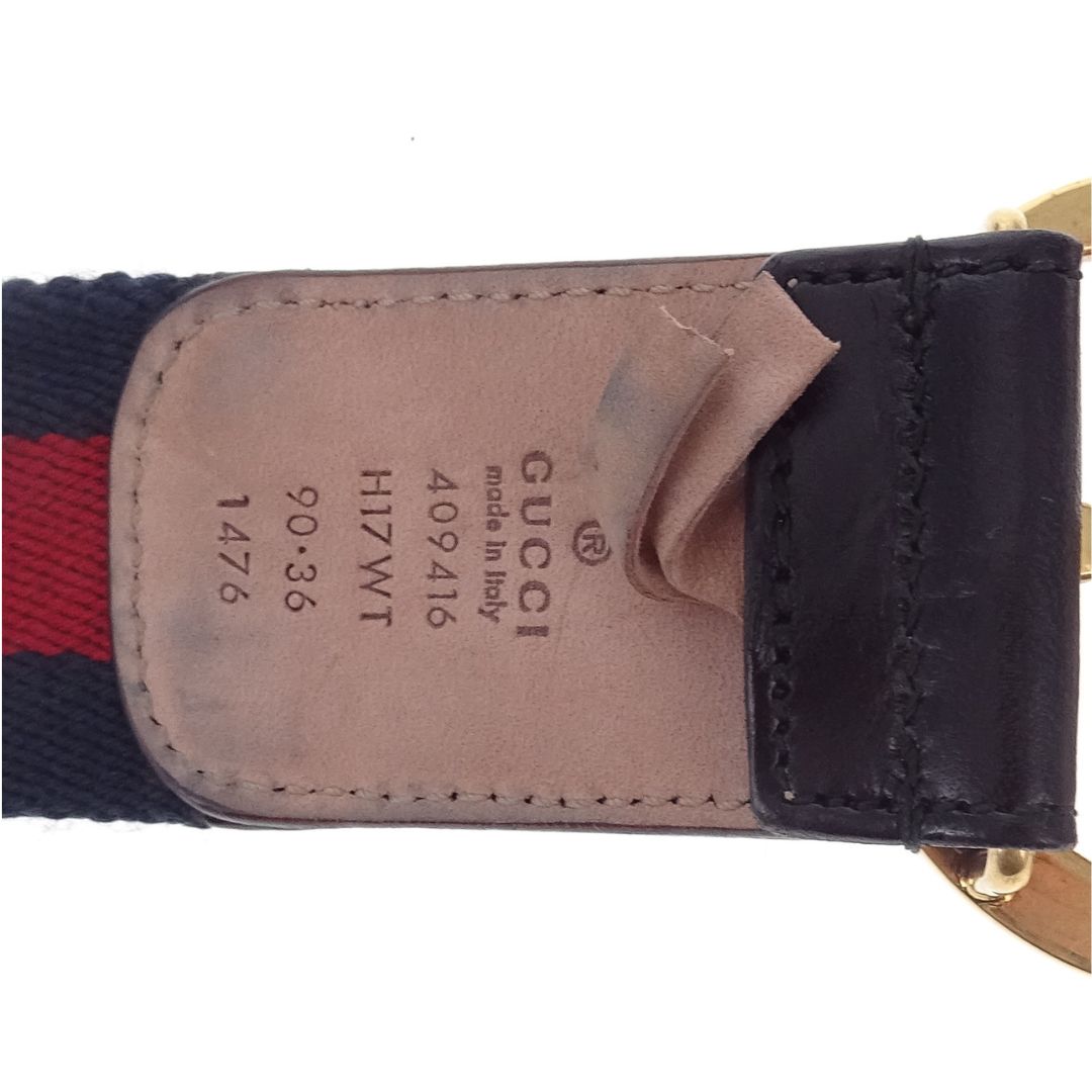 Gucci Marmont GG Web Woven Belt 90/36