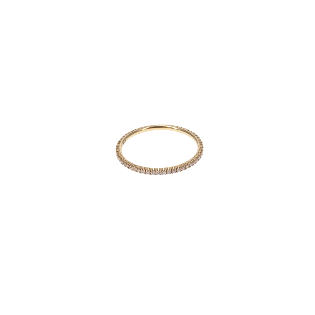 Cartier 18 Carat Gold Étincelle De Cartier Wedding Ring 0.22 Carat Daimond Weight (Size 61)