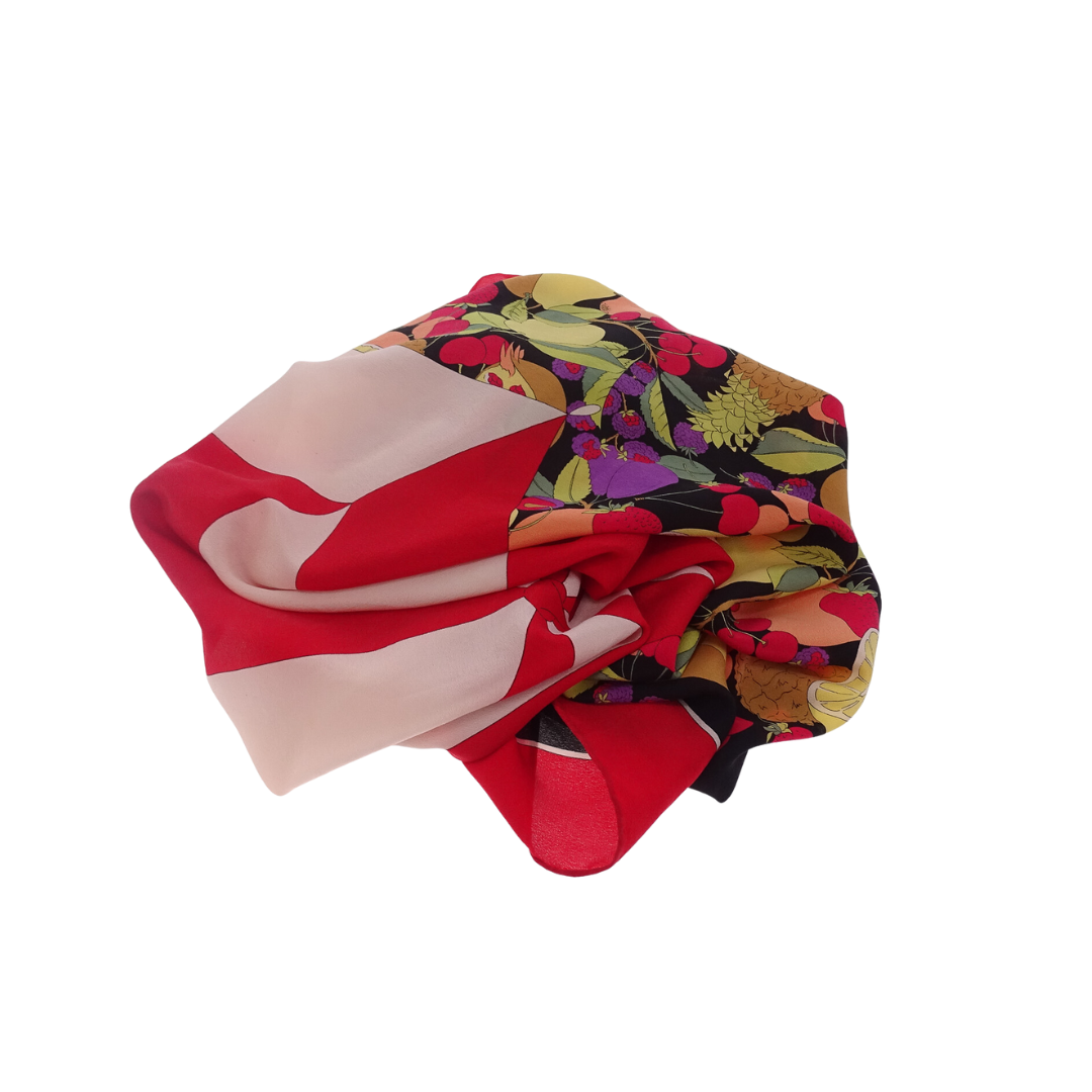 Loewe Vintage Parasol & Fruit Silk Scarf
