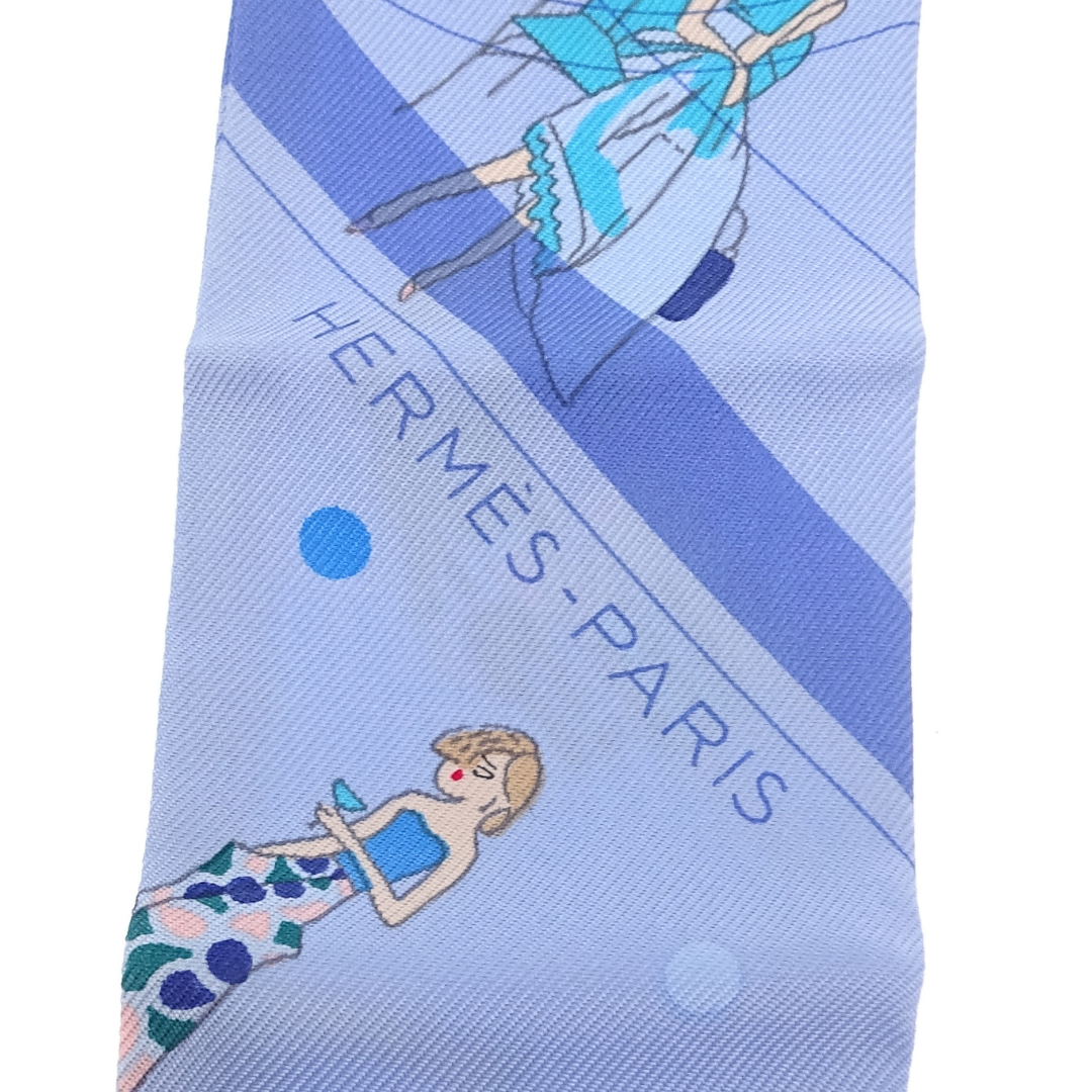 Hermes Ex-Libris Les Parisiennes Silk Twilly