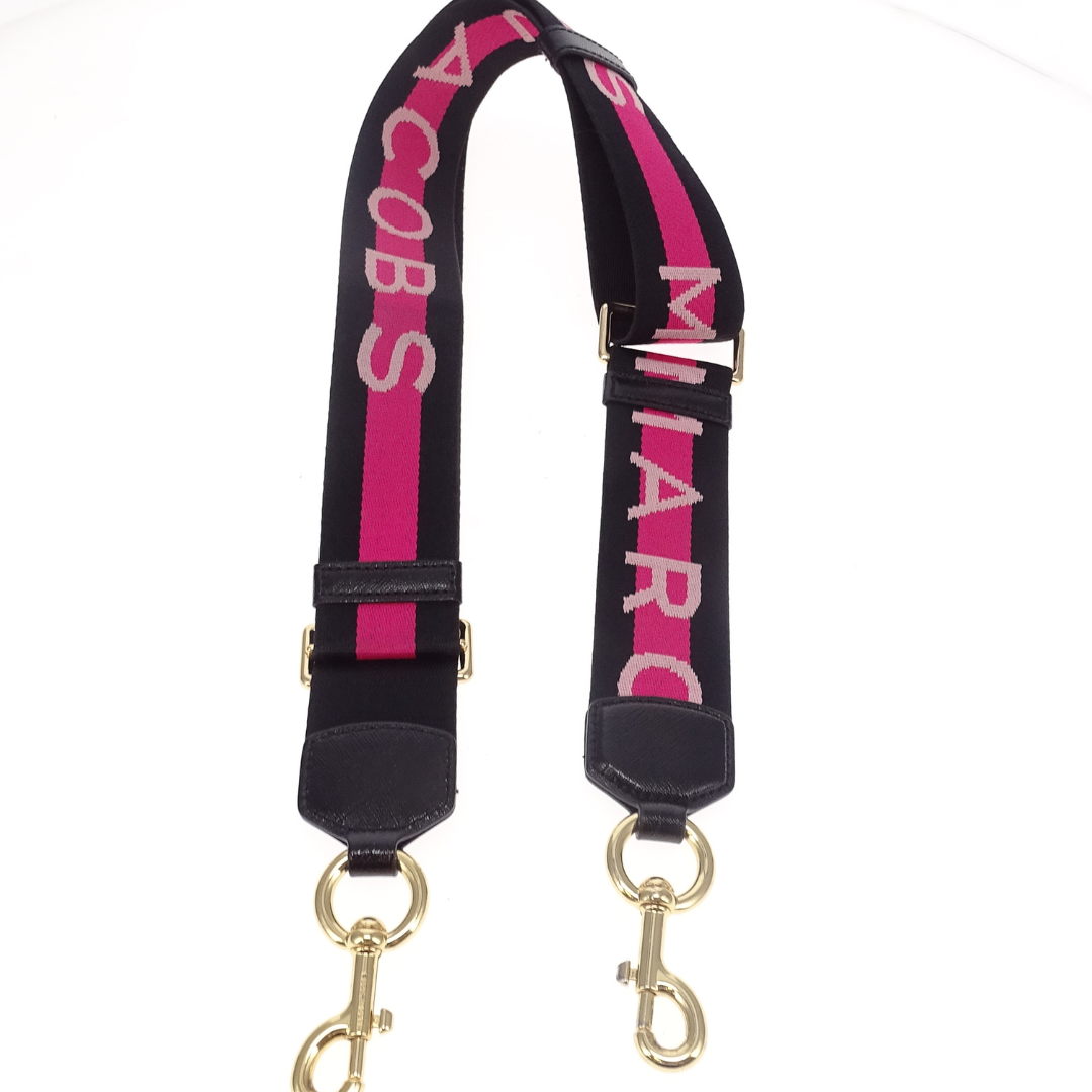 Marc Jacobs Logo Snapshot Strap Black/Pink
