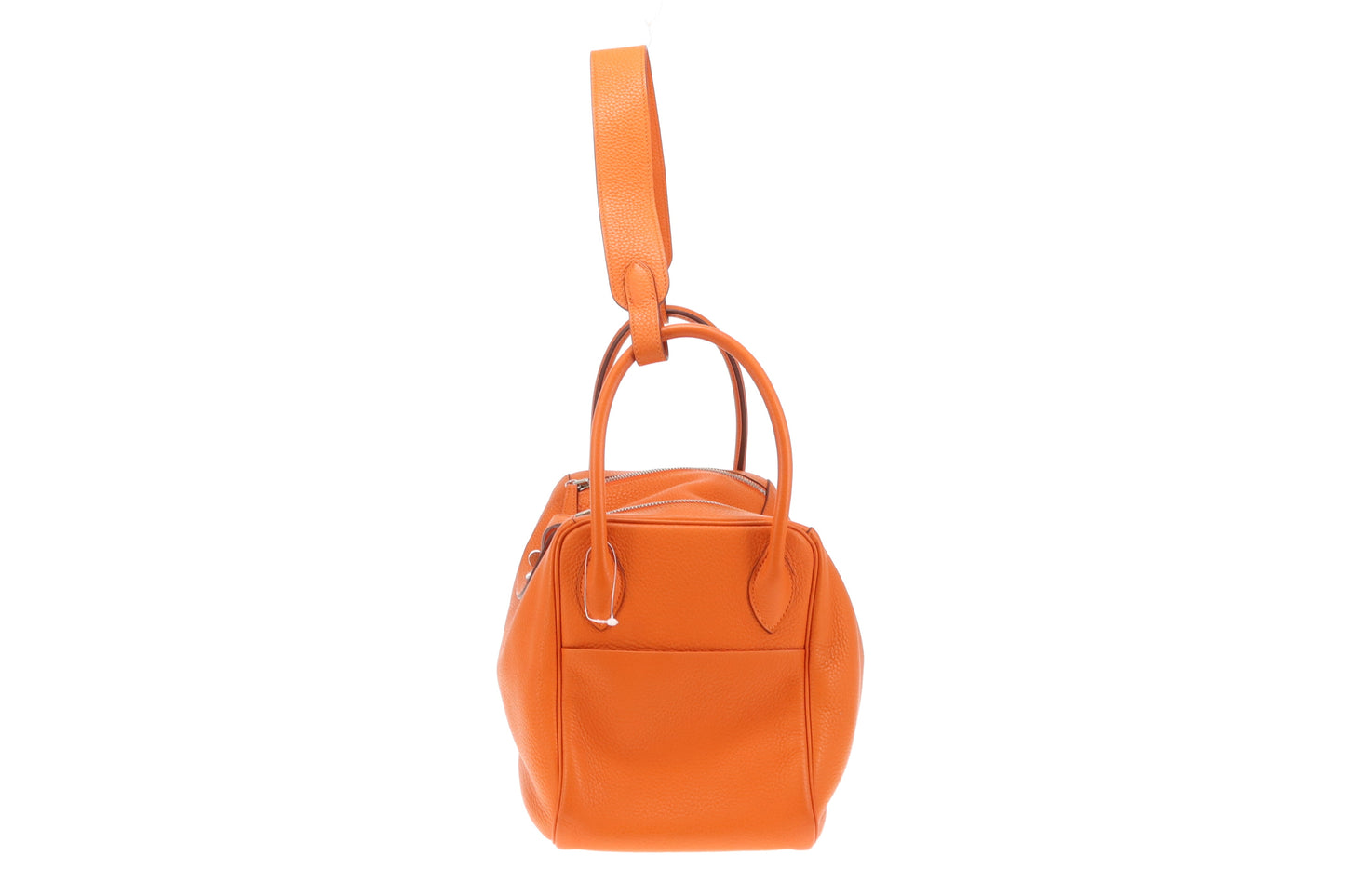 Hermes Orange Clemence and PHW Lindy 34 (O in a square) - 2011
