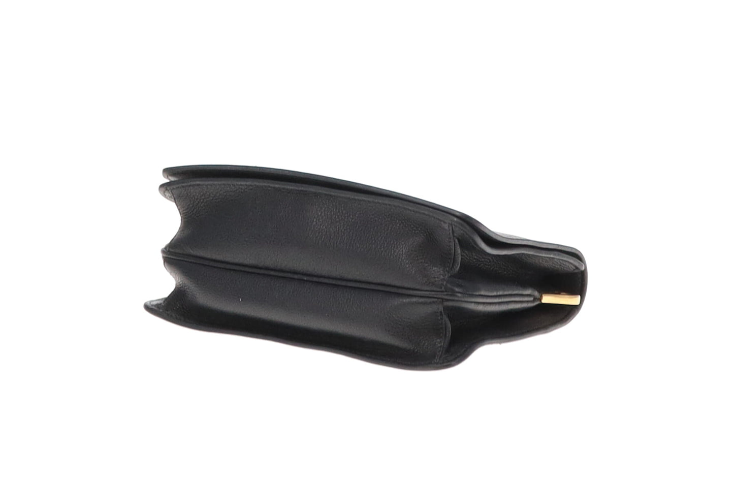 Prada Black Vitello Daino Flap Crossbody Bag