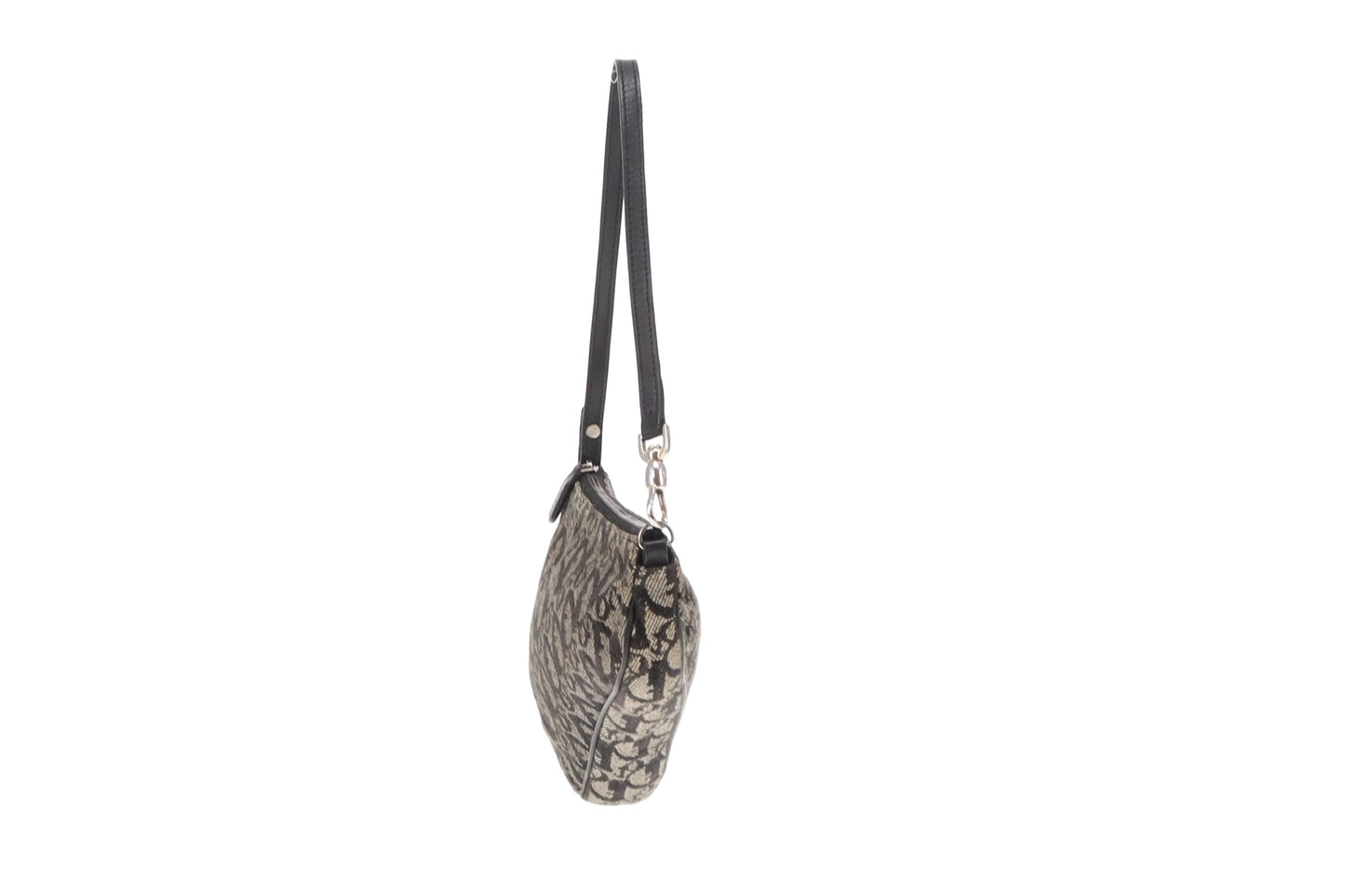 Dior Black/Grey Oblique Mini Saddle Pochette