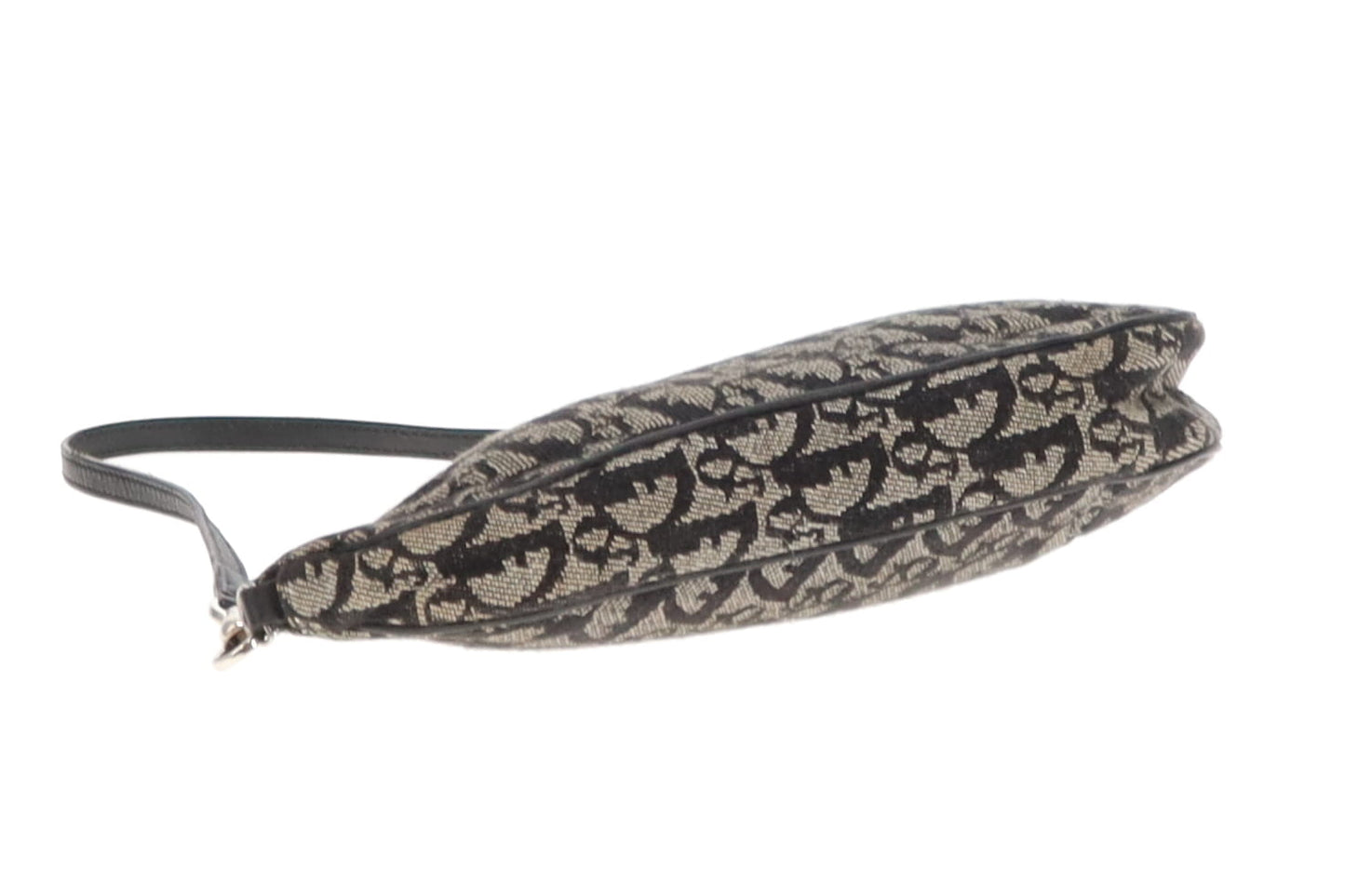 Dior Black/Grey Oblique Mini Saddle Pochette
