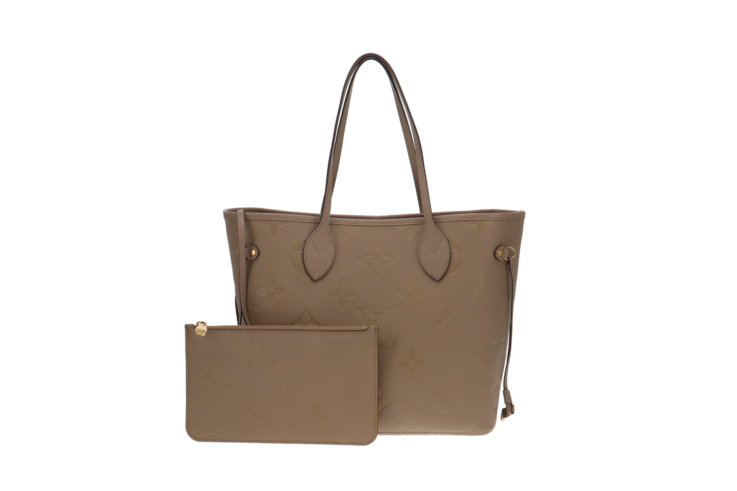 Louis Vuitton Dune Monogram Empreinte Neverfull MM with Pochette (NFID Chip)