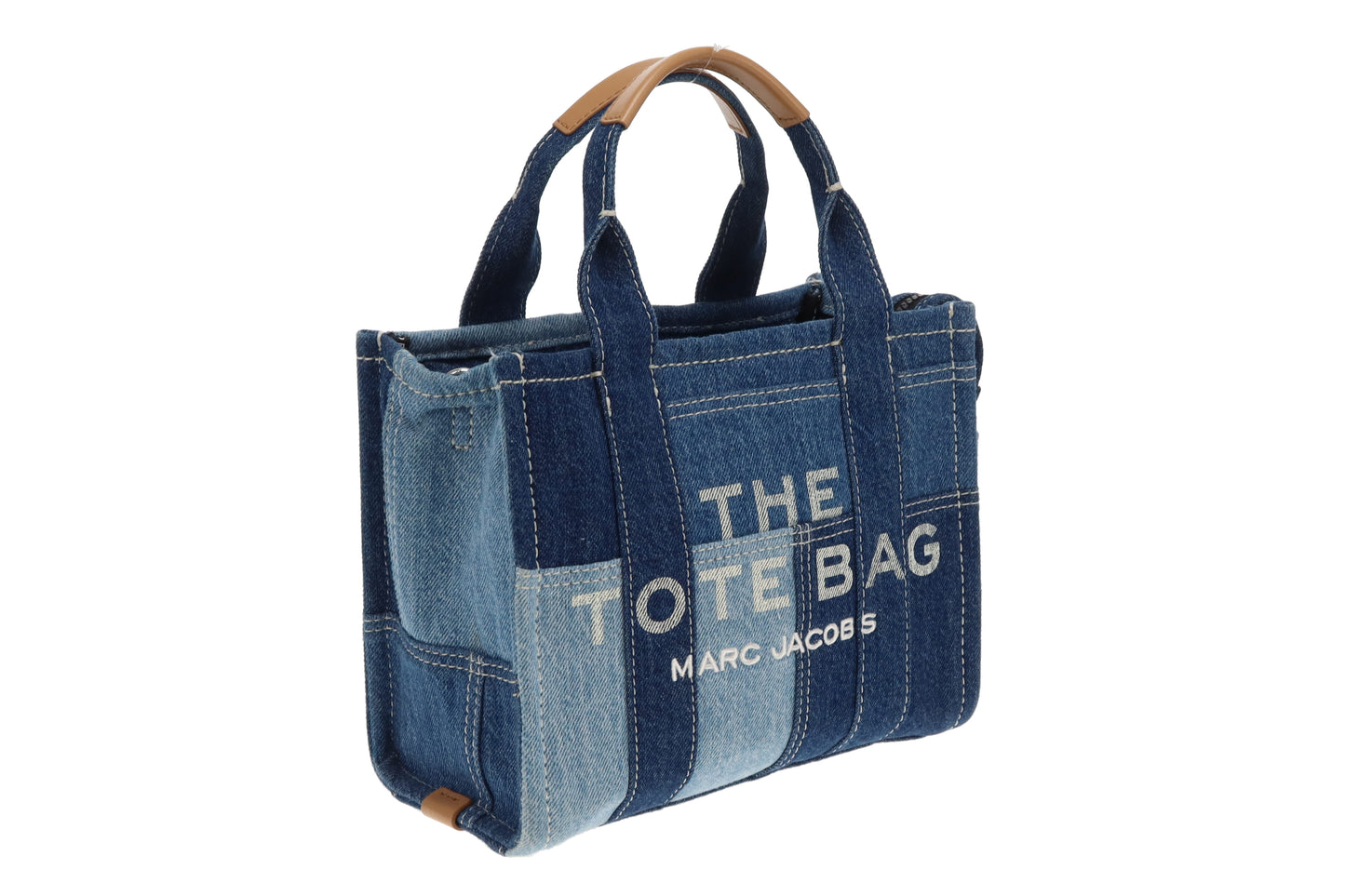 Marc Jacobs The Tote Bag Small Denim Patchwork