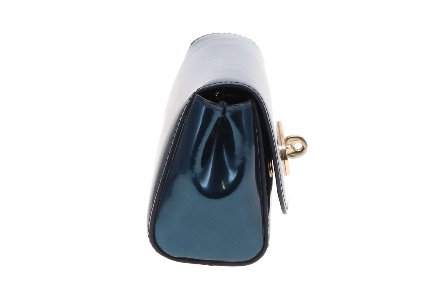 Mulberry Mini Lily In Midnight Blue Mirror Metallic Leather