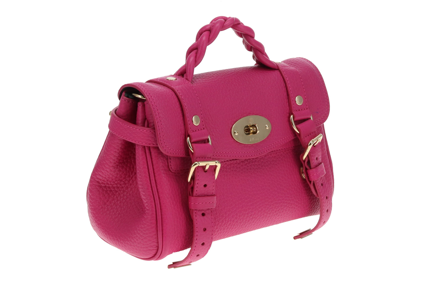 Mulberry Alexa Mini In Mulberry Pink Heavy Grain Leather