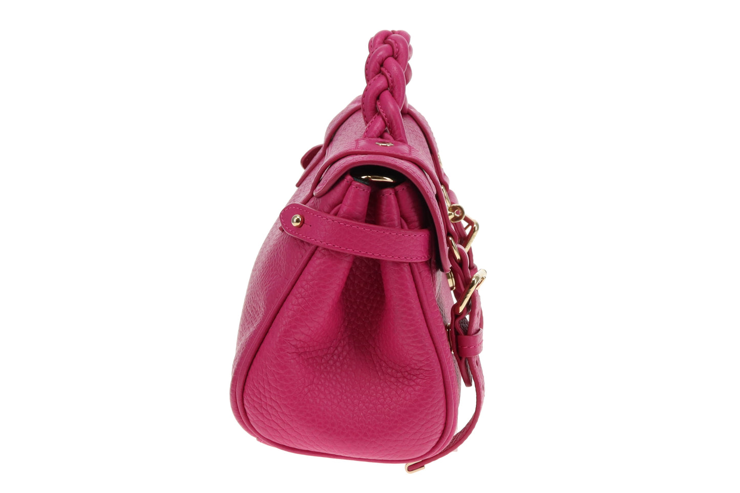 Mulberry Alexa Mini In Mulberry Pink Heavy Grain Leather