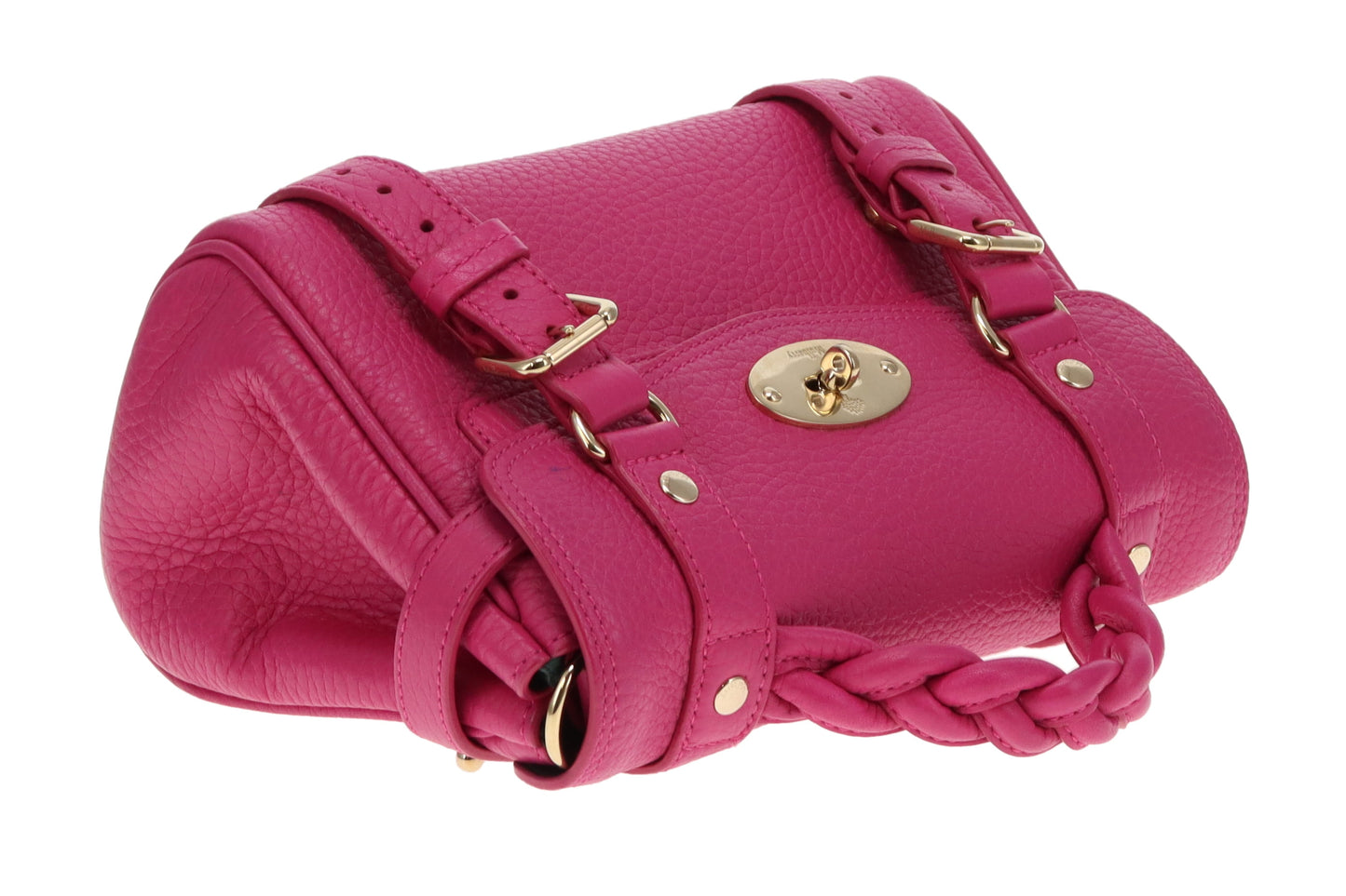 Mulberry Alexa Mini In Mulberry Pink Heavy Grain Leather