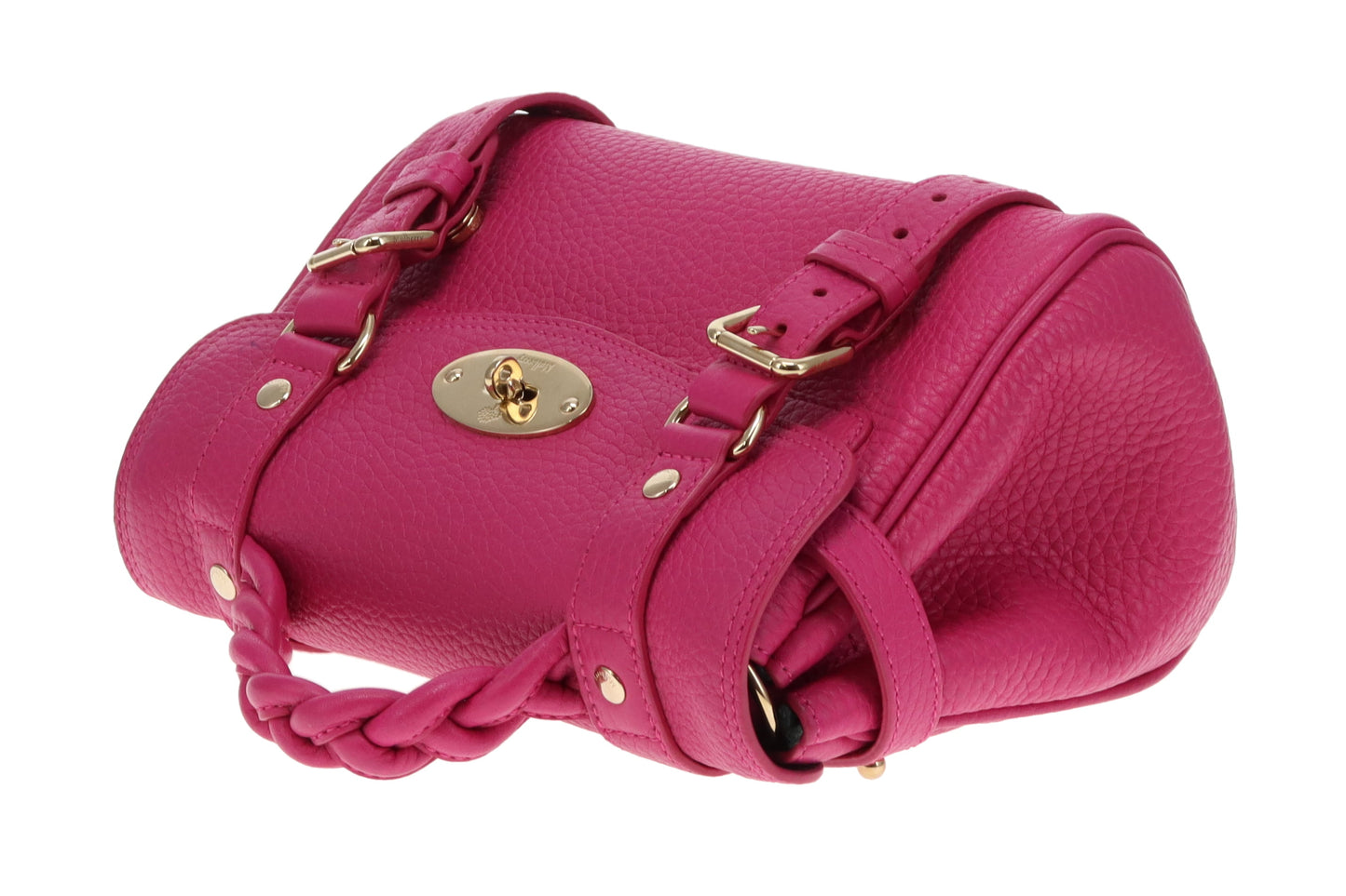 Mulberry Alexa Mini In Mulberry Pink Heavy Grain Leather