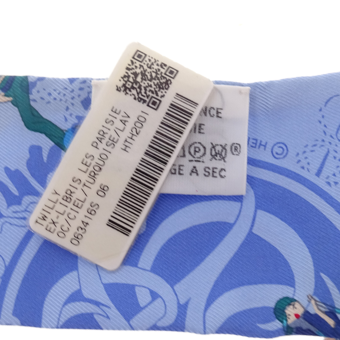 Hermes Ex-Libris Les Parisiennes Silk Twilly
