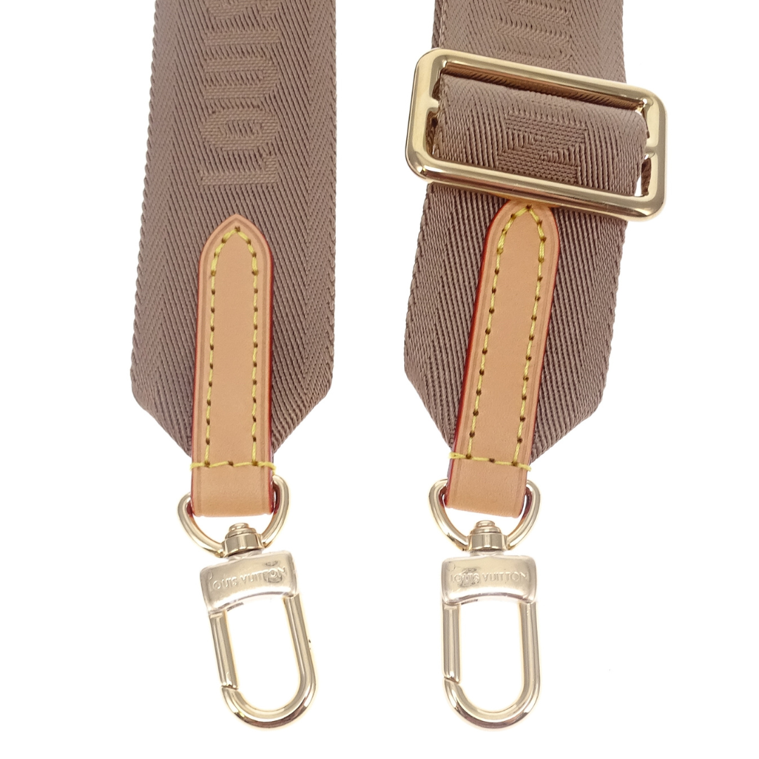 Louis Vuitton Bandouliere Strap Tan Logo Canvas GHW