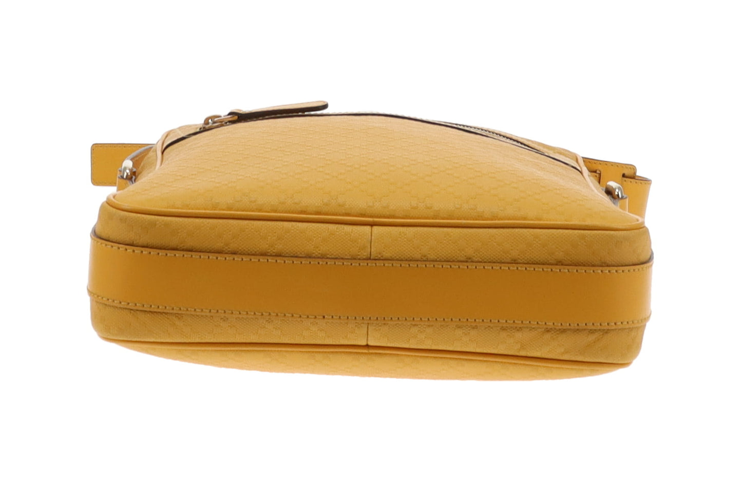 Gucci Yellow Diamante Leather Zipped Messenger Bag